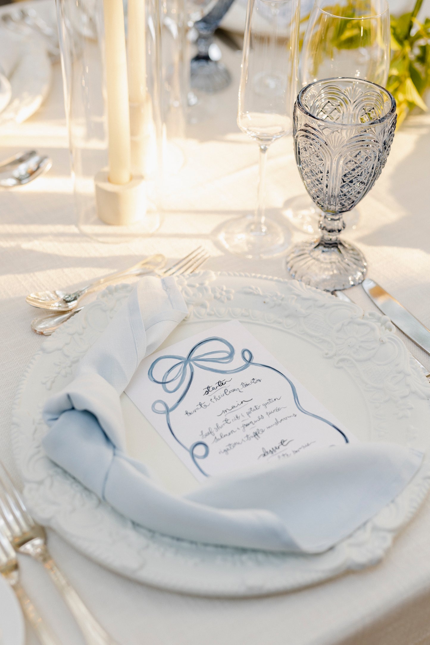 The Watercolour Menu