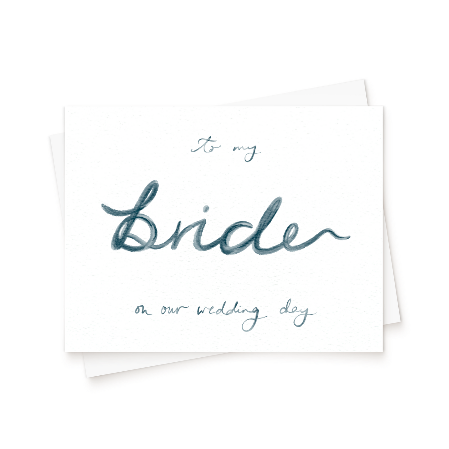 The Watercolour Wedding Day Card
