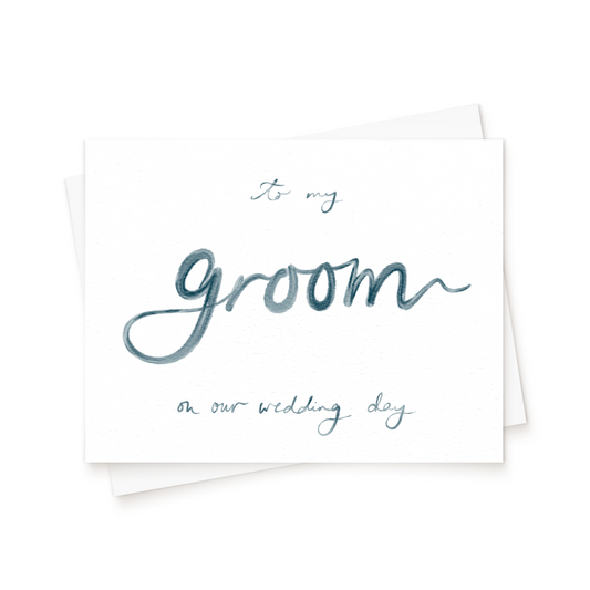 The Watercolour Wedding Day Card