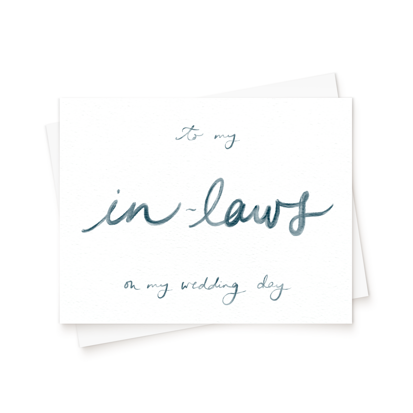 The Watercolour Wedding Day Card
