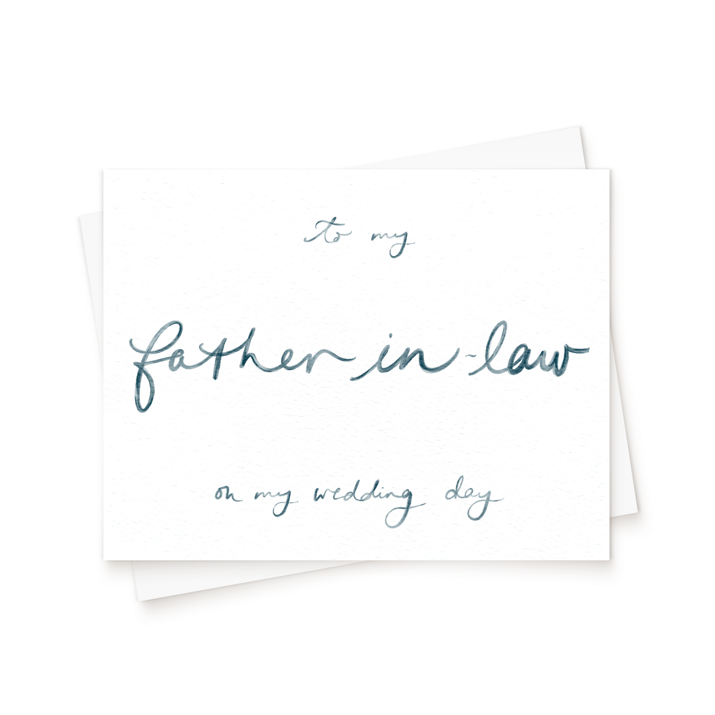 The Watercolour Wedding Day Card