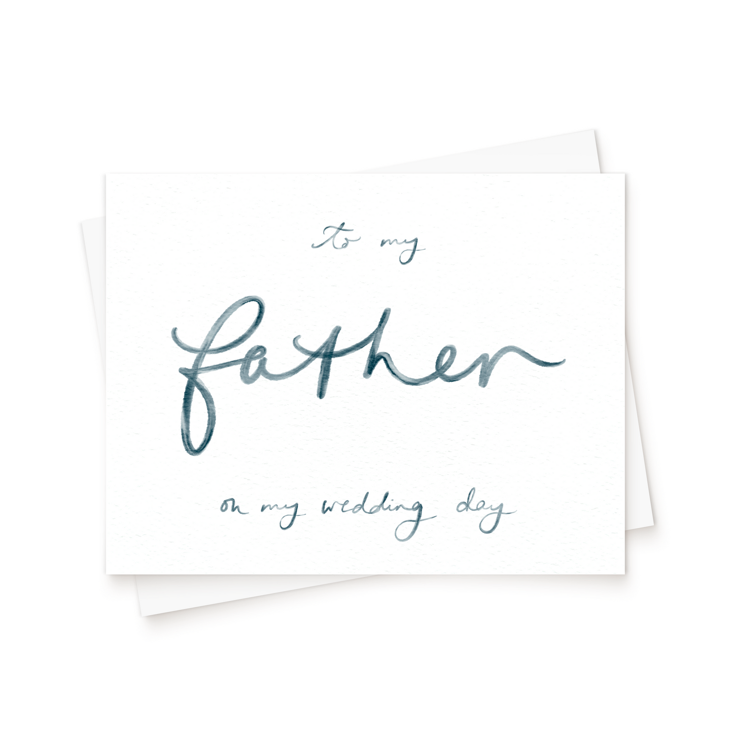 The Watercolour Wedding Day Card