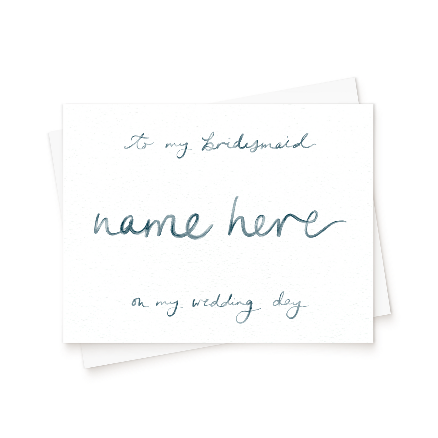 The Watercolour Wedding Day Card