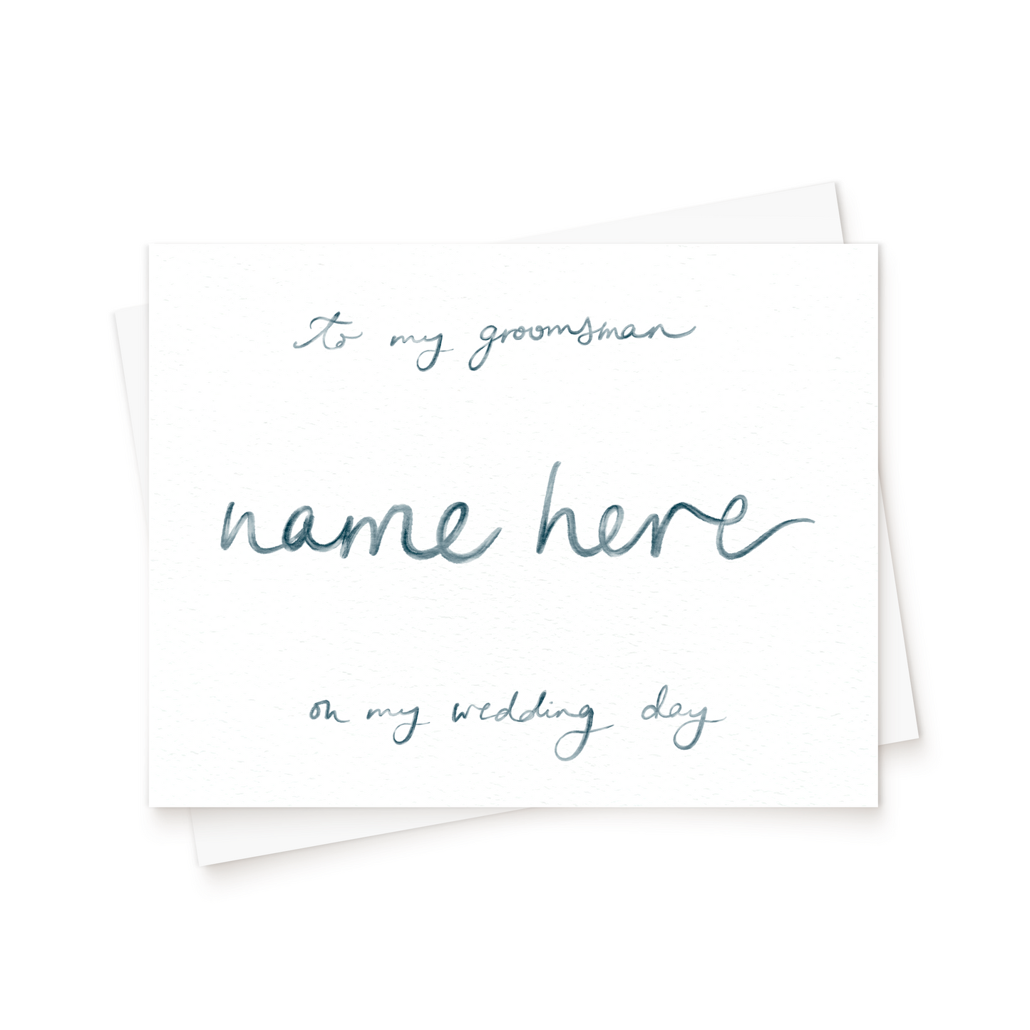 The Watercolour Wedding Day Card