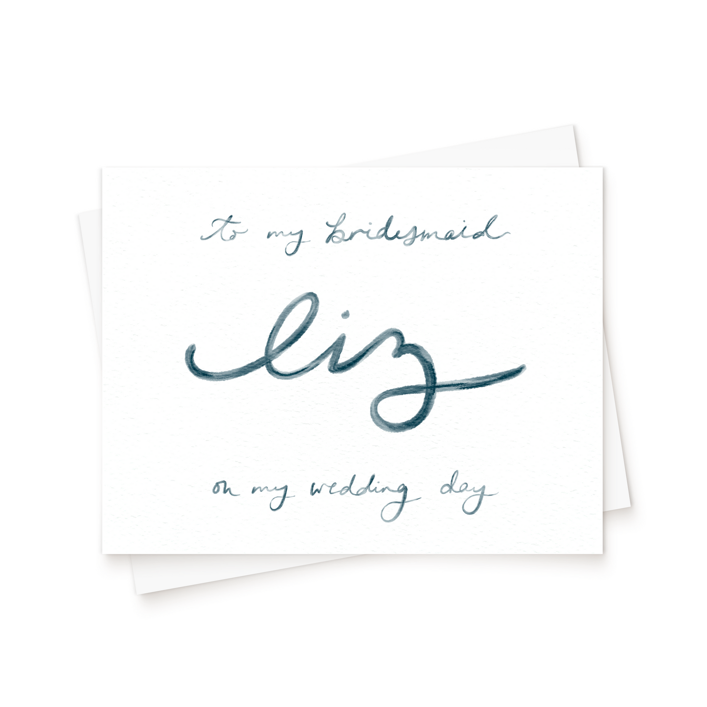 The Watercolour Wedding Day Card
