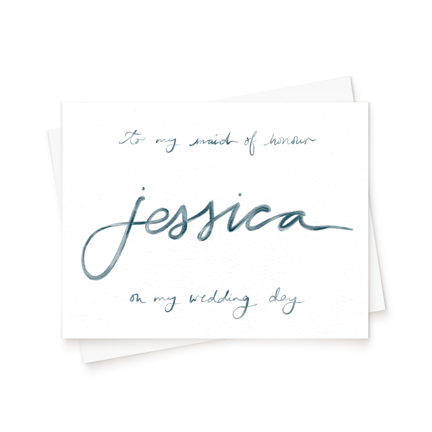 The Watercolour Wedding Day Card