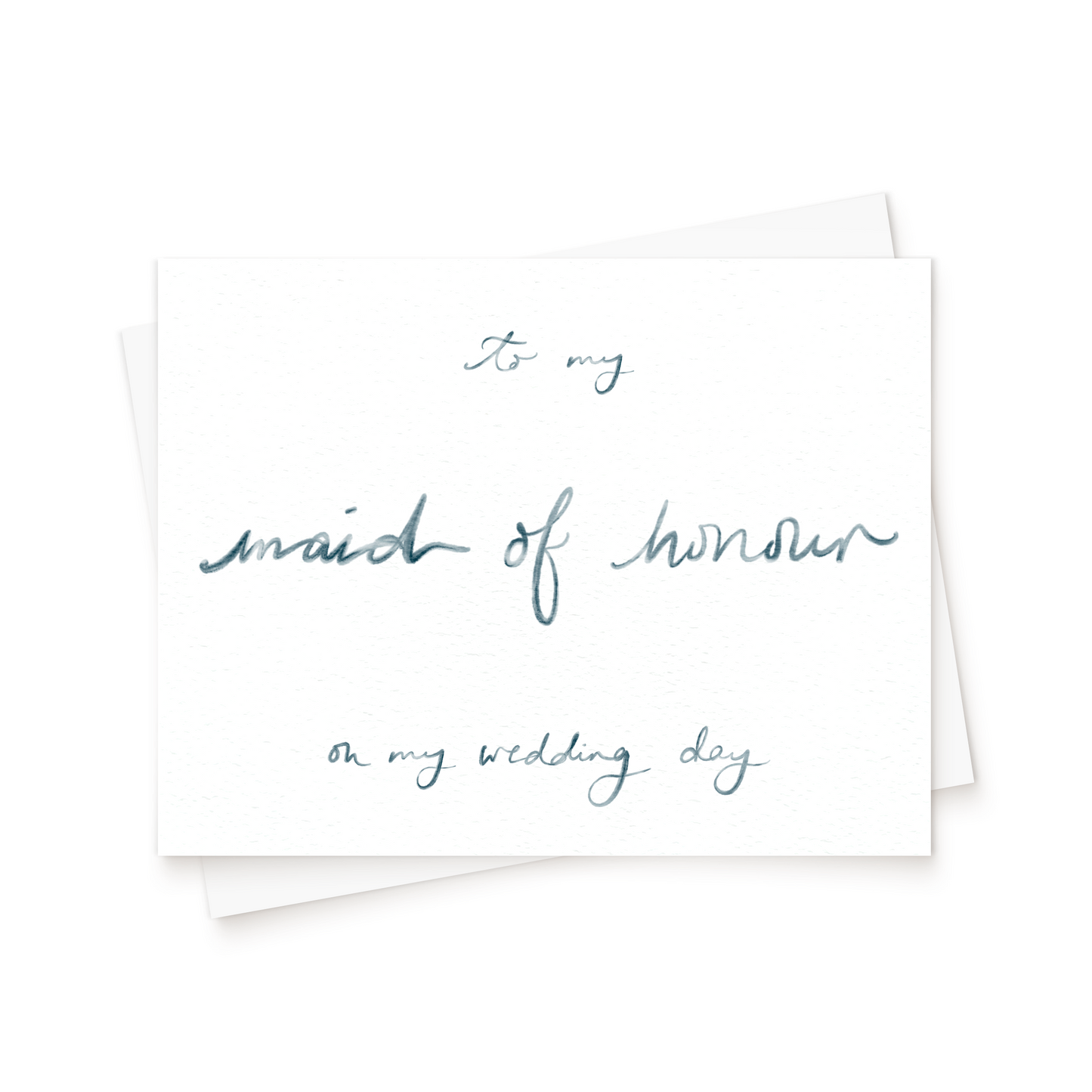 The Watercolour Wedding Day Card