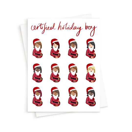 The Certified Holiday Boy Card