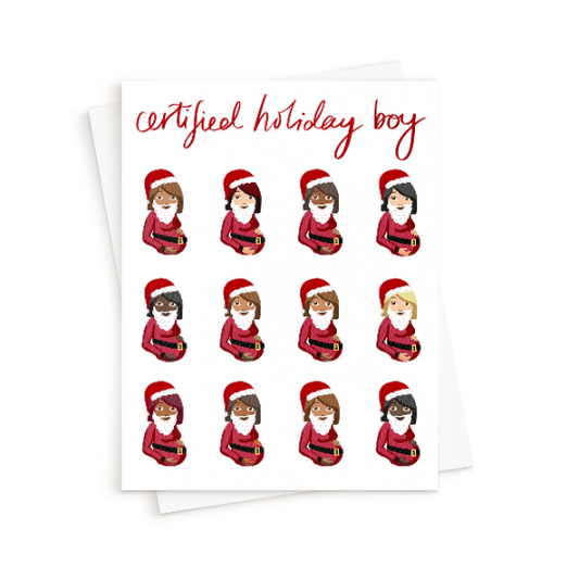 The Certified Holiday Boy Card