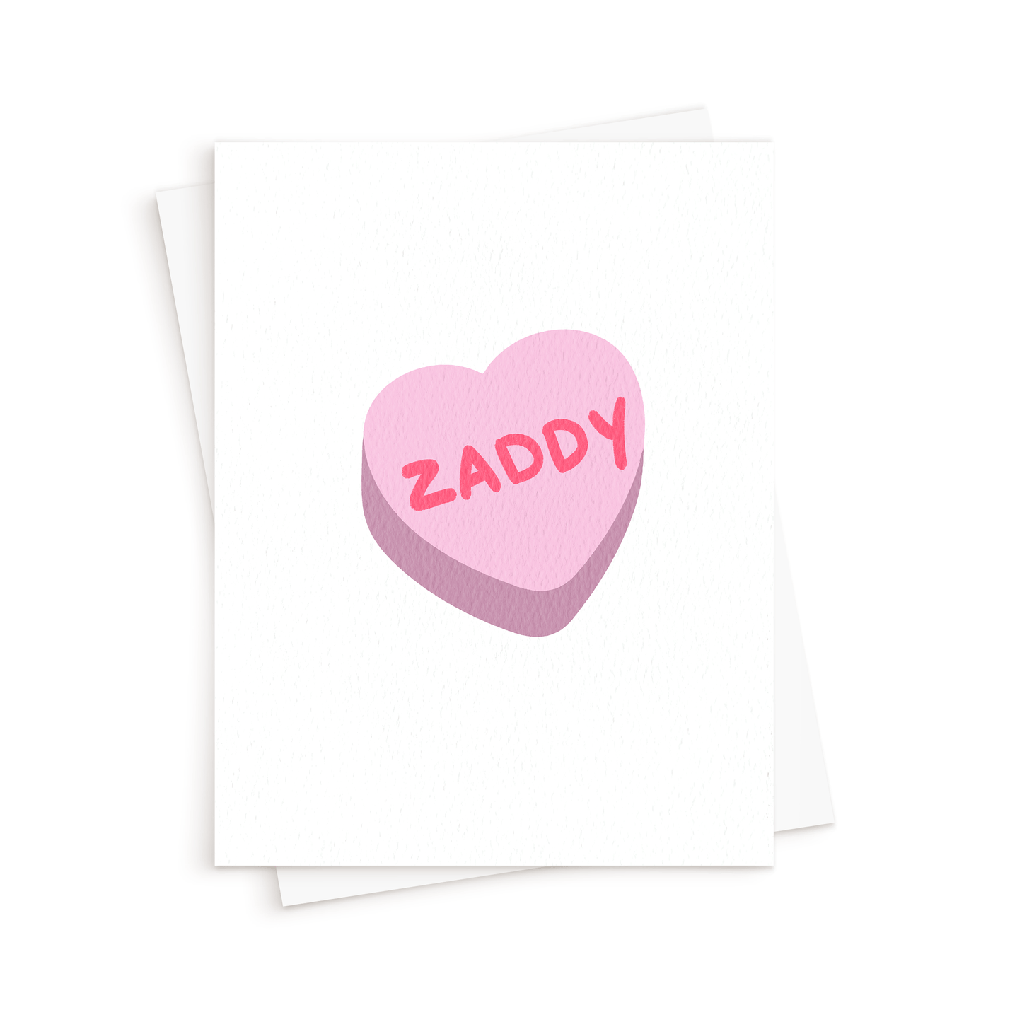 The Candy Heart Card. Funny Valentines day card. Funny Anniversary card.