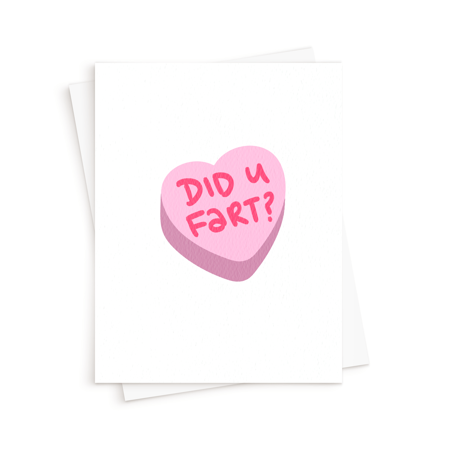 The Candy Heart Card. Funny Valentines day card. Funny Anniversary card.