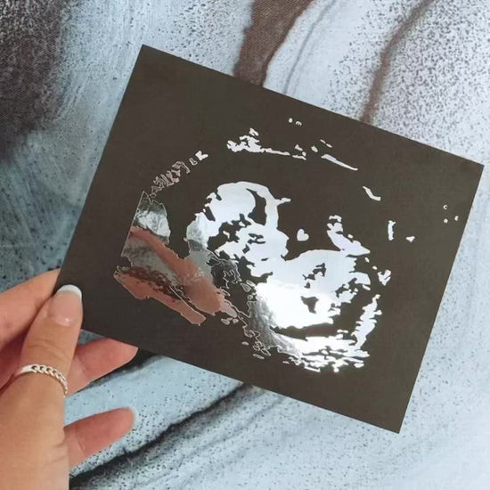 The Ultrasound Card. Card for new moms.