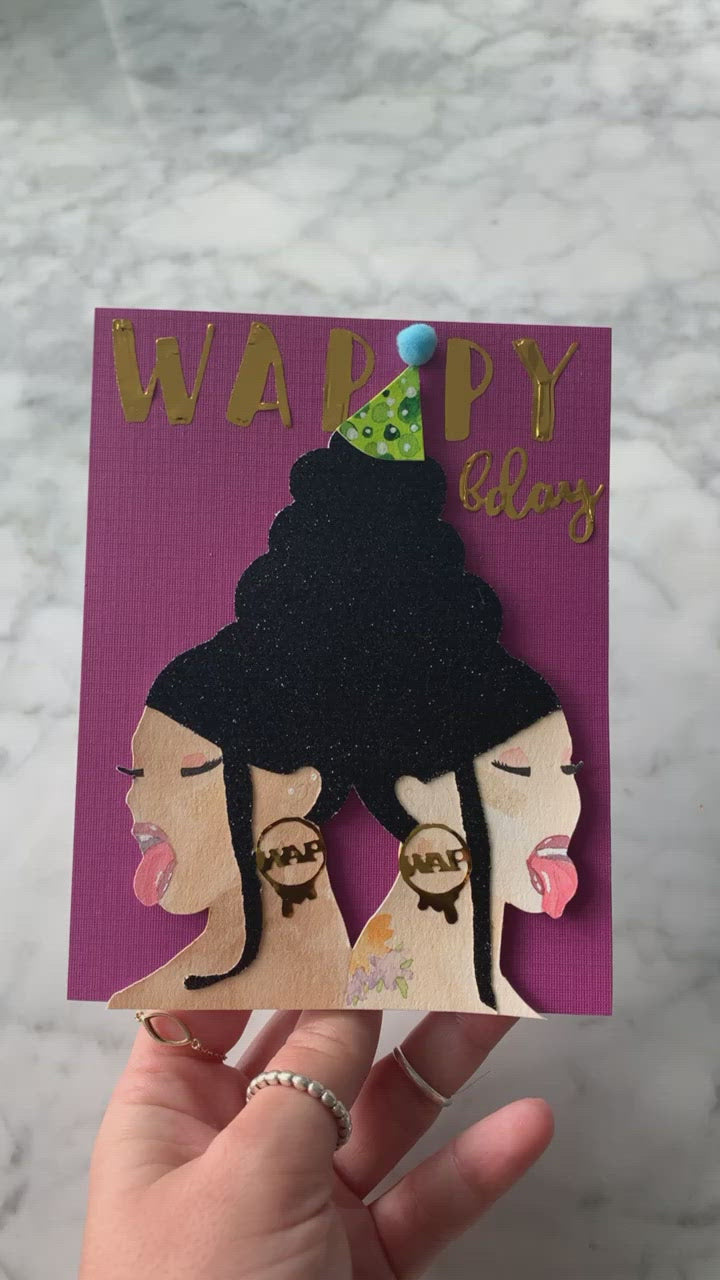 The WAP Birthday Card. Funny birthday card.