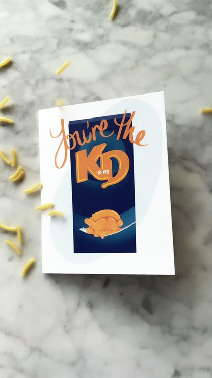 The Kraft Dinner Card. Custom Cards. Anniversary Card.