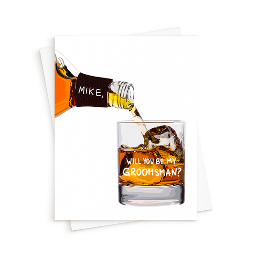 The Groomsman Whiskey Card