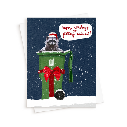 The Toronto Raccoon Holiday Card