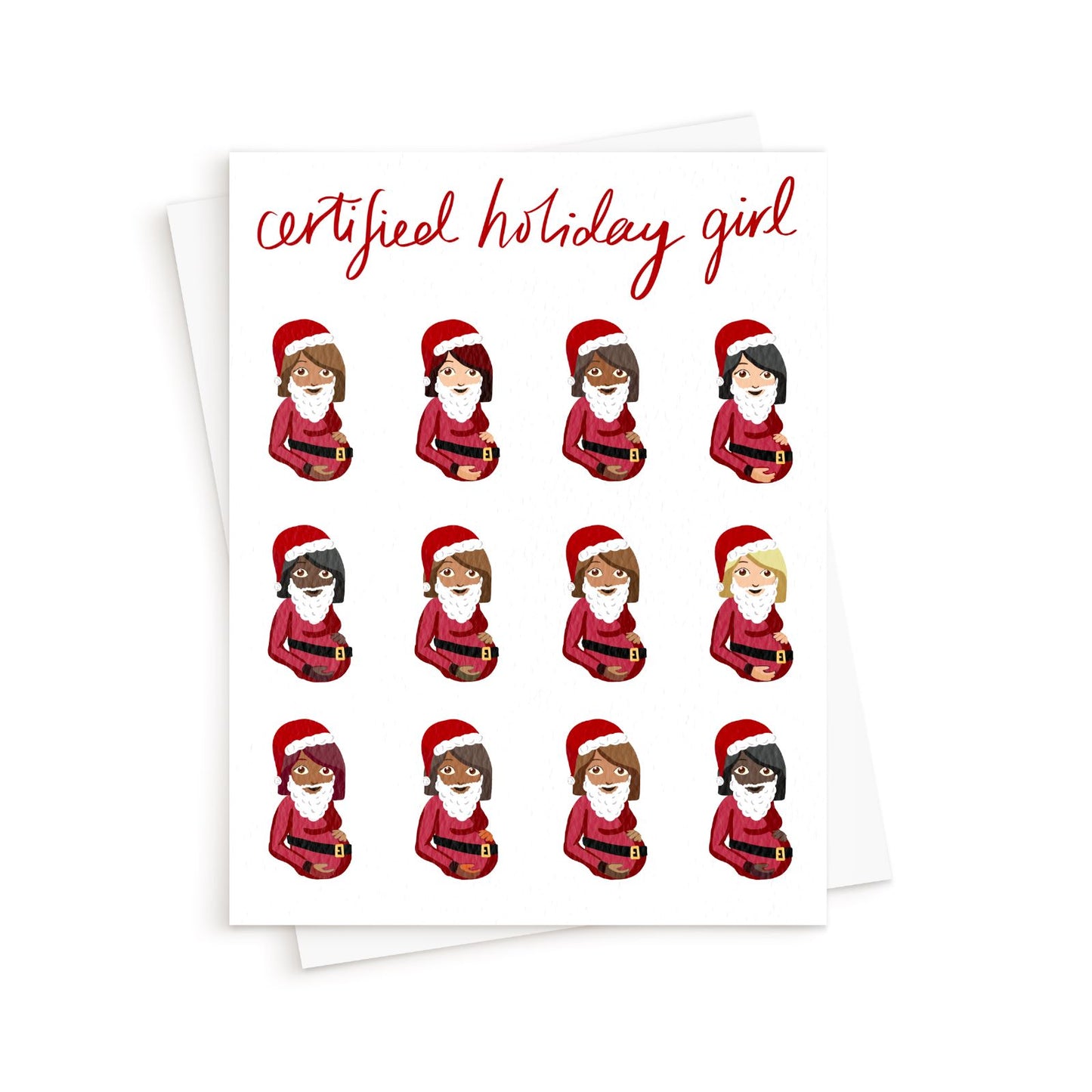 The Certified Holiday Girl Card