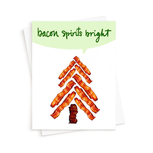 The Bacon Spirits Bright Card