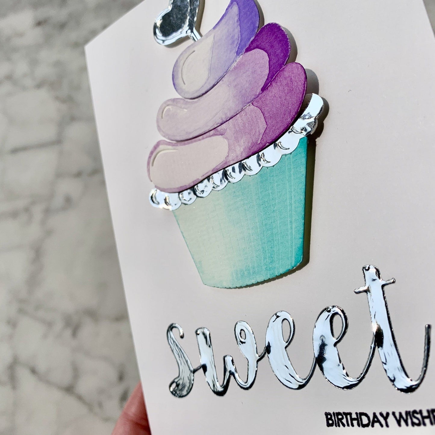 The Cupcake Card-Handmade-Queen B Cards