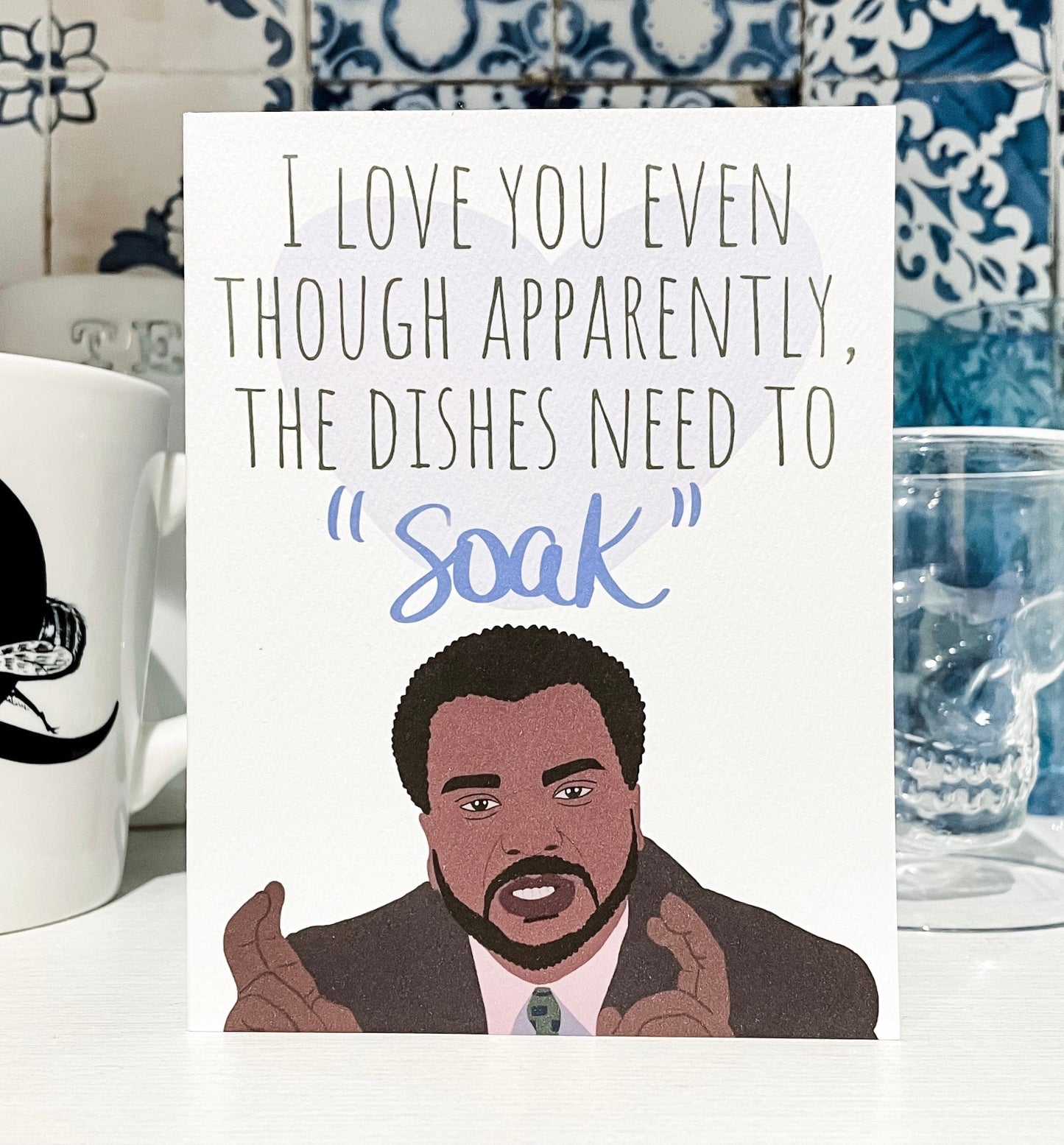 The Darryl Soak Card. The Office Greeting Card. Office Inspired Funny Card.