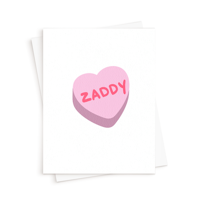 The Candy Heart Card. Funny Valentines day card. Funny Anniversary card.