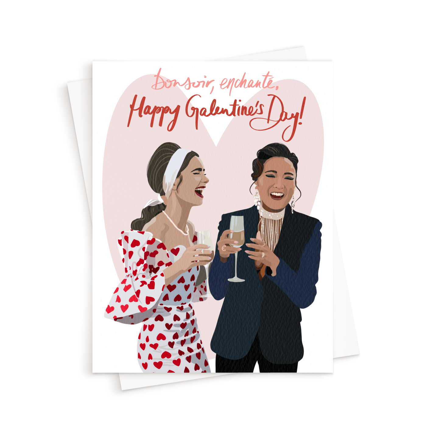 The Emily In Paris Mindy Card. Galentine's Day Card. Best Friend Card.