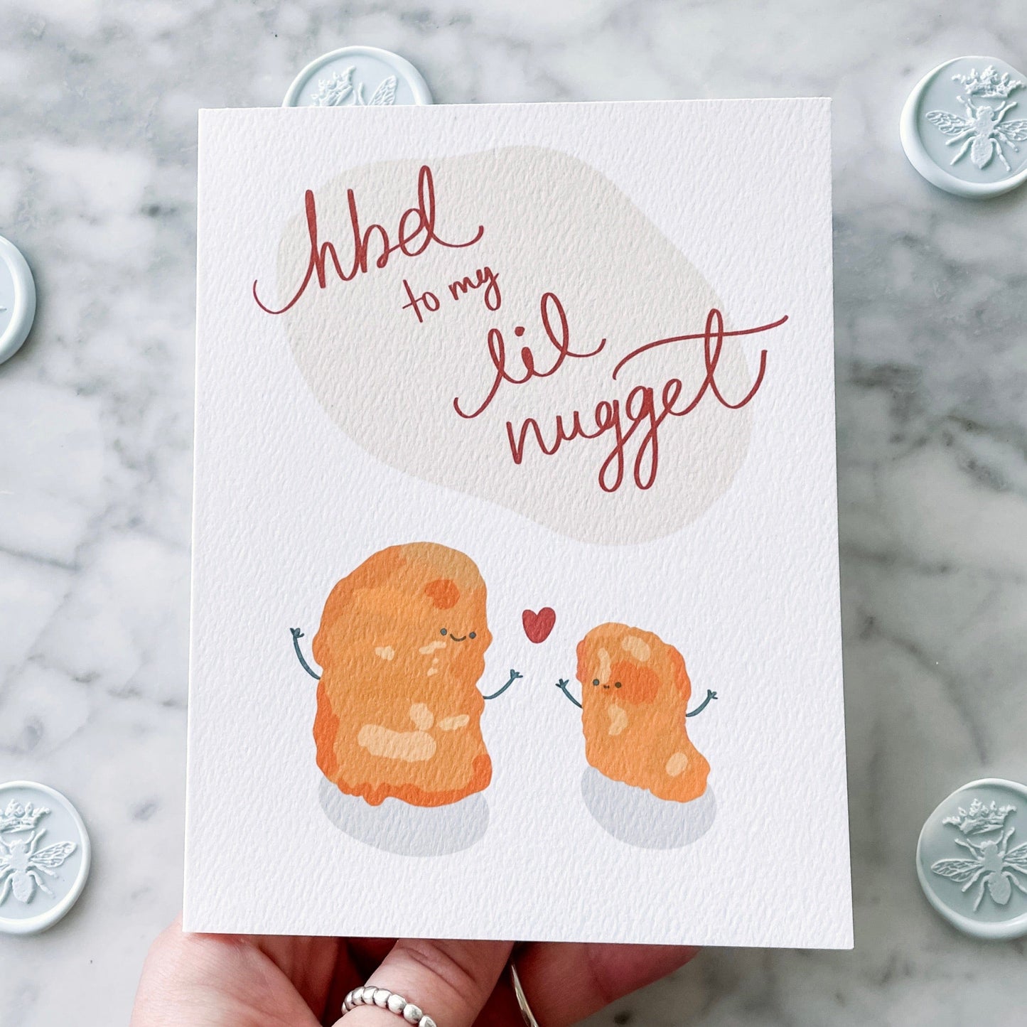 The Lil’ Nugget Card. Birthday card. Custom Cards Toronto. Custom Cards Canada.