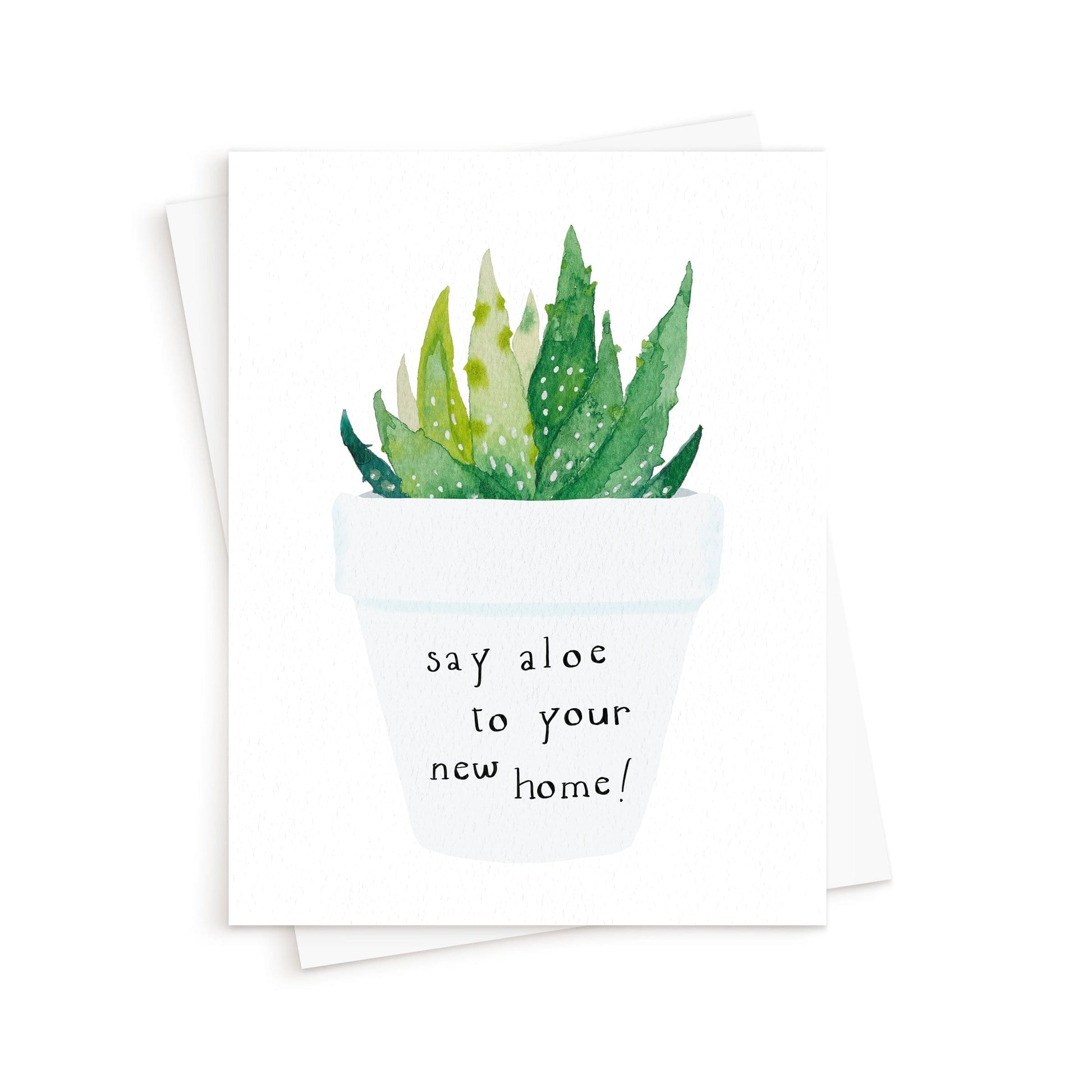The Aloe Home Card. Housewarming greeting card.
