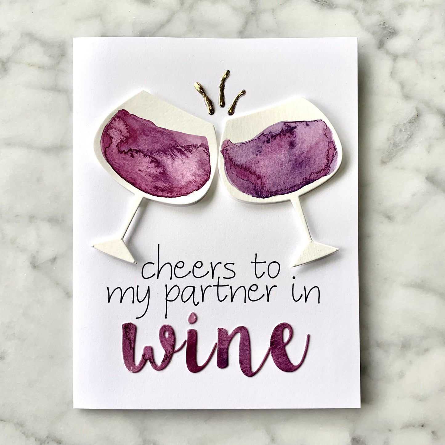 The Partner in Wine Card. Custom & Fun Greeting Cards