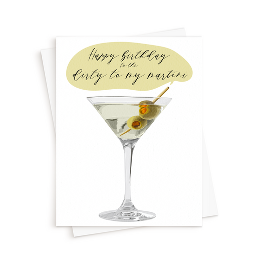 The Dirty Martini Birthday Card