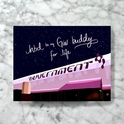 The Guv Clubbing Card. Handmade cards in Toronto. Custom Cards Toronto. Custom Cards Canada.