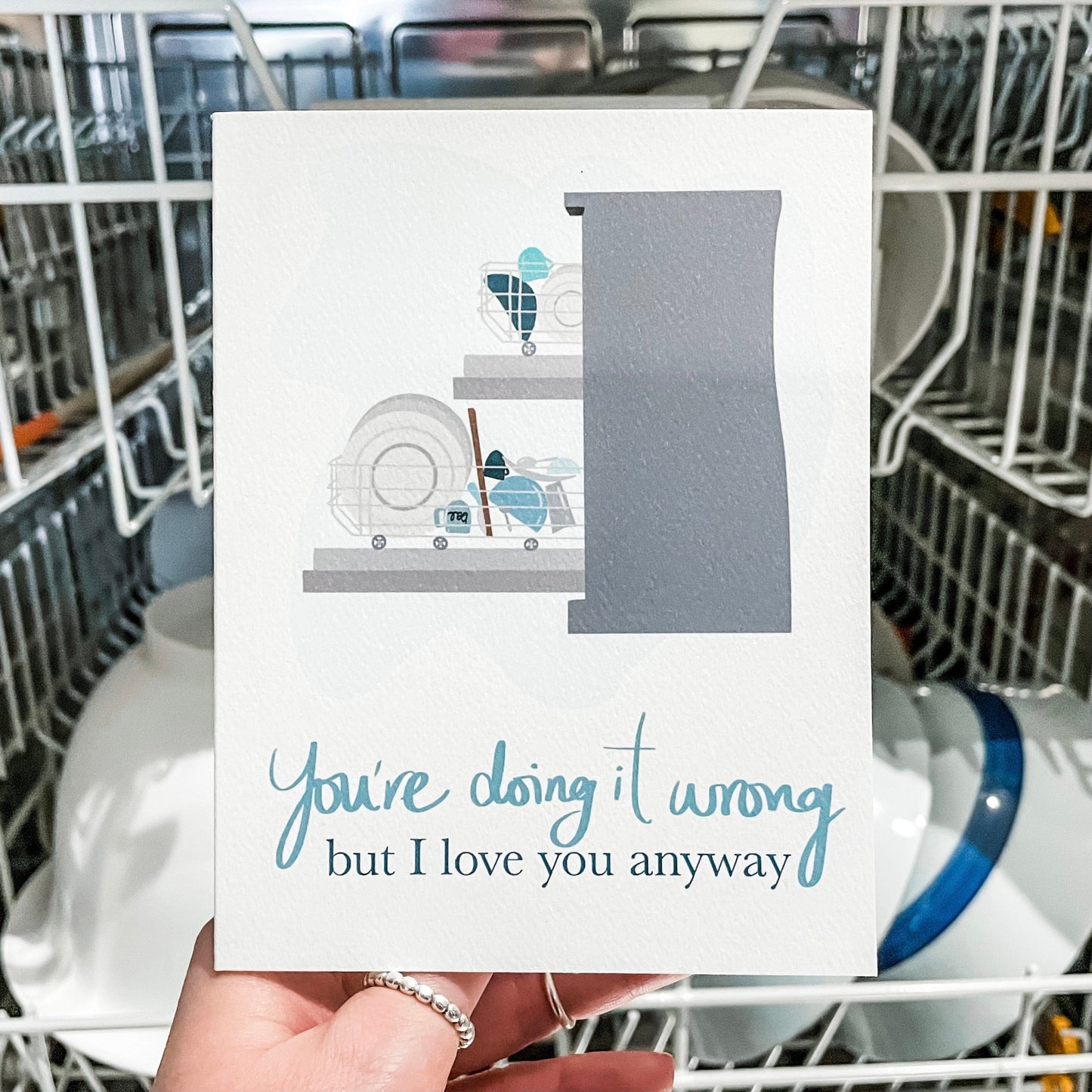 The Dishwasher Card. Funny Greeting Cards. Custom Cards Toronto.