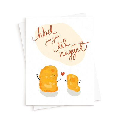 The Lil’ Nugget Card. Birthday card. Custom Cards Toronto. Custom Cards Canada.