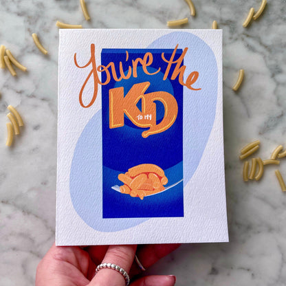 The Kraft Dinner Card. Custom Cards. Anniversary Card.