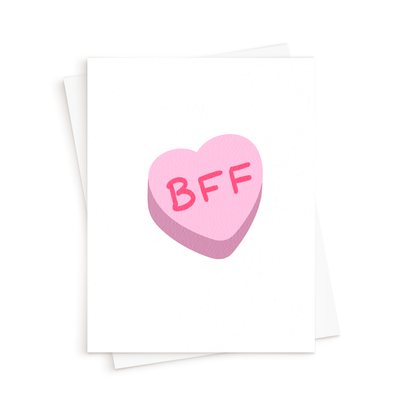 The Candy Heart Card. Funny Valentines day card. Funny Anniversary card.