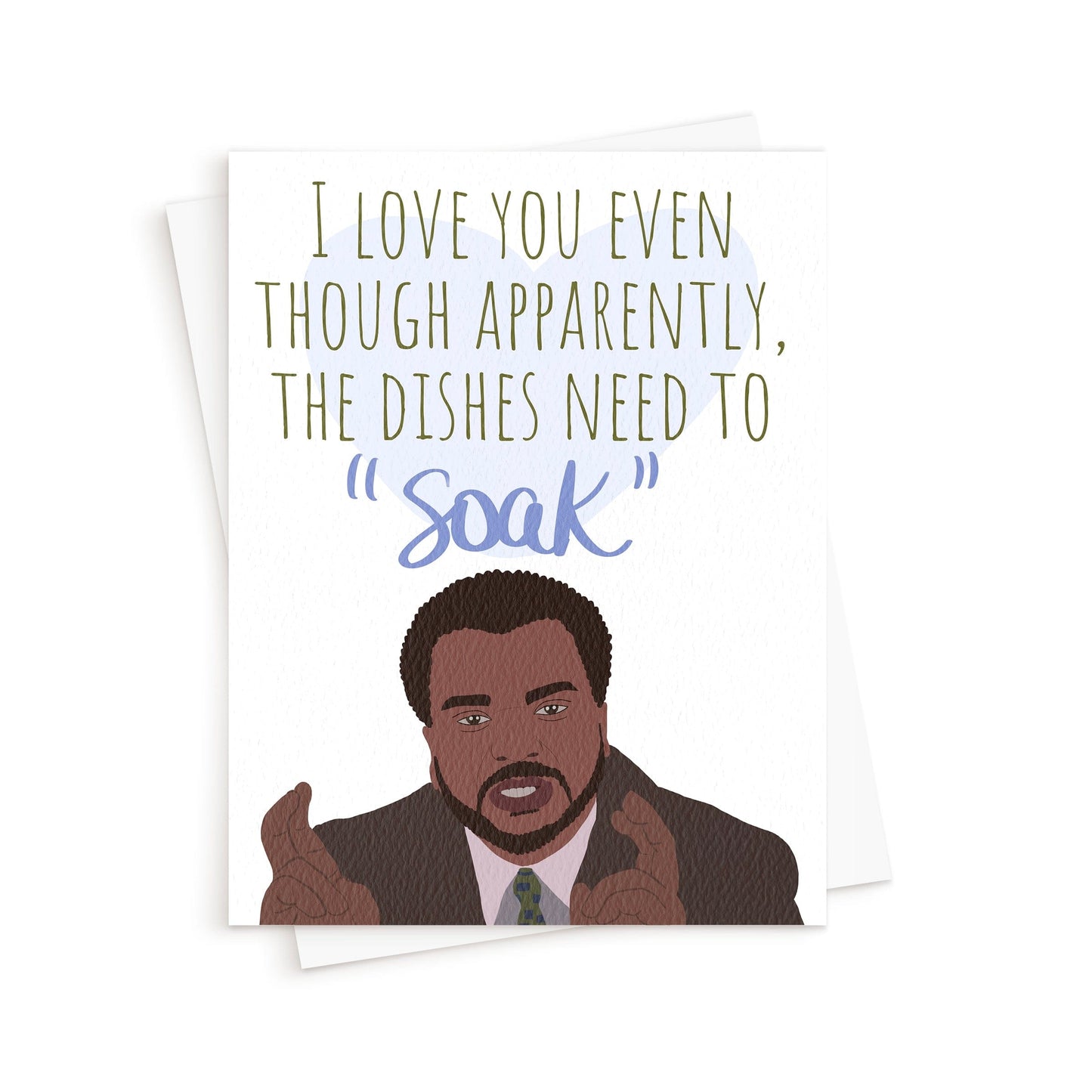 The Darryl Soak Card. The Office Greeting Card. Office Inspired Funny Card.