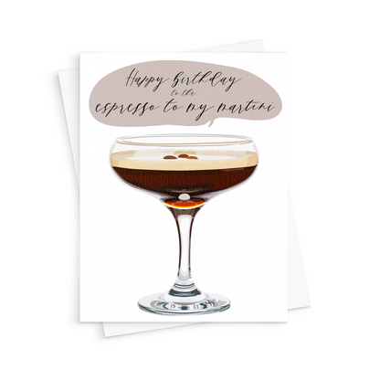 The Espresso Martini Birthday Card